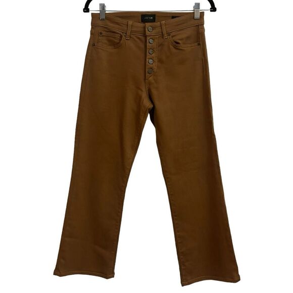 Joe’s Women’s Callie High Rise Cropped Bootcut Brown Button Fly Stretch Jeans 27 - Picture 1 of 8